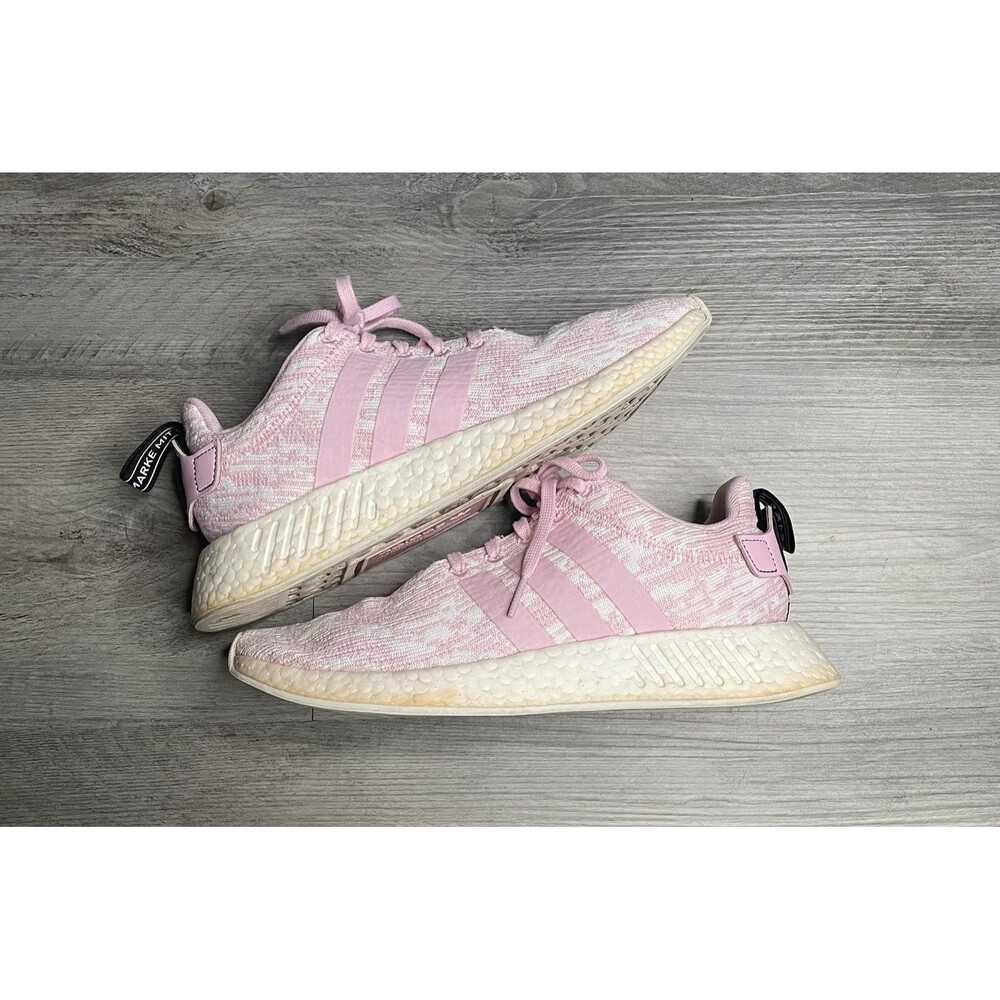 Adidas NMD R2 Wonder Pink White Women’s Size 9 BY9315 Running Shoes
